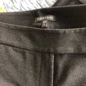 Eileen Fisher stretch skinny dark grey jeans